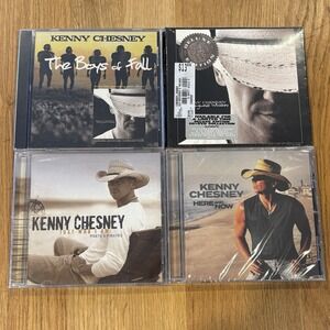 4 CD Lot Kenny Chesney-Hemingway's Whiskey POETS & PIRATES Here & Now NEW SEALED